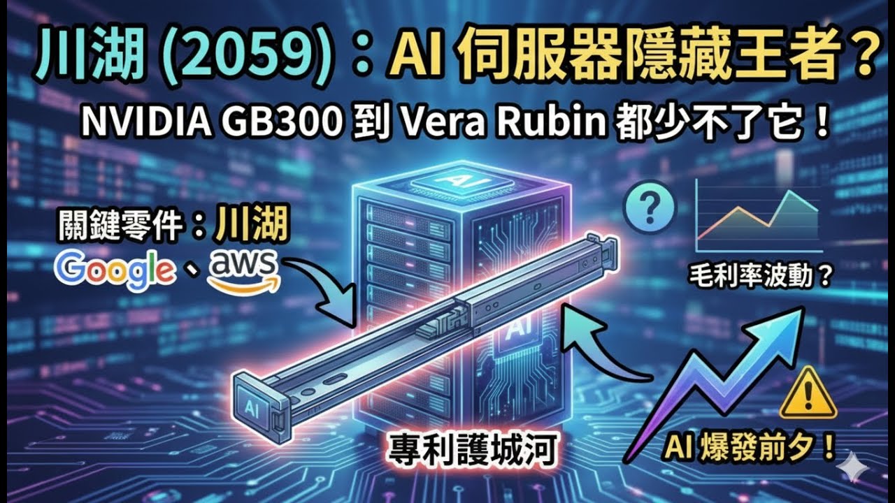 2059川湖：AI伺服器隱藏王者？NVIDIA GB300到Vera Rubin都少不了它！