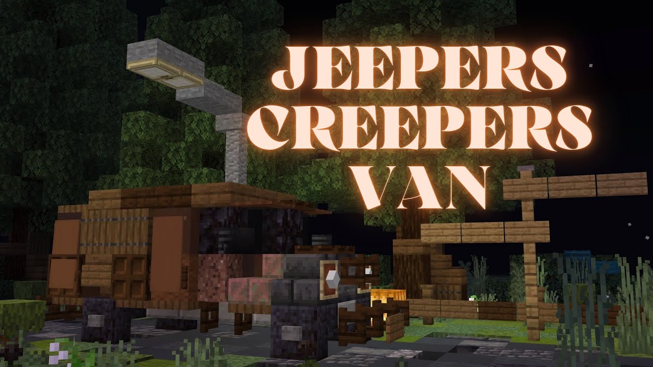 Minecraft: How to build a Truck in Minecraft (Jeepers Creepers Van) Minecraft Truck Tutorial