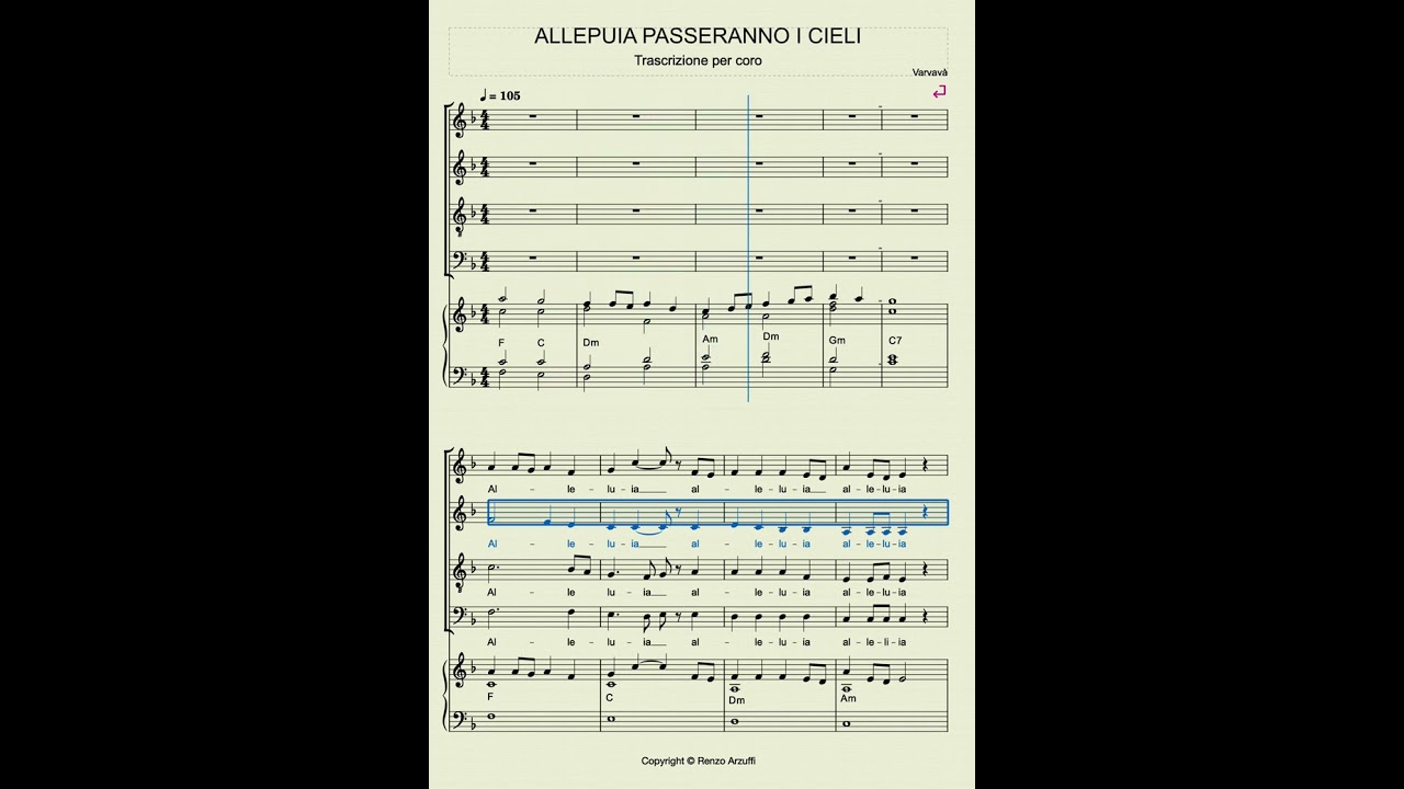 ALLELUIA PASSERANNO I CIELI CONTRALTI