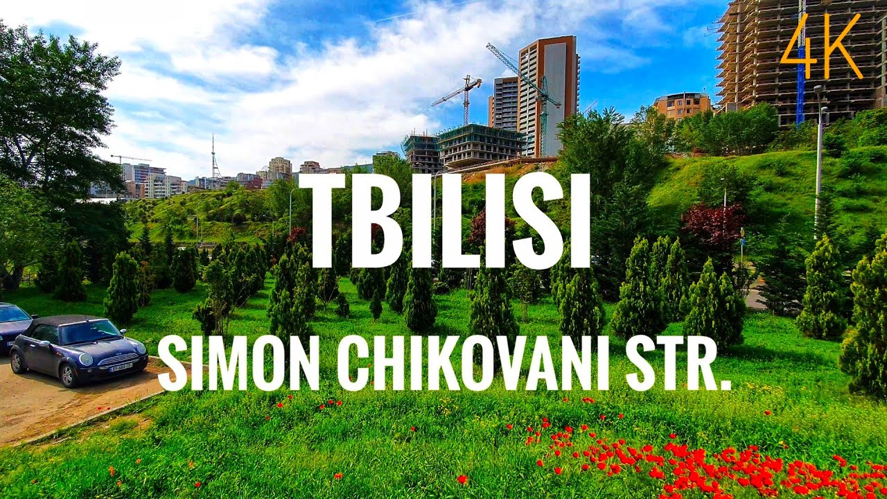 【4K】Walking in Georgia, Tbilisi, Simon Chikovani Str. 🇬🇪