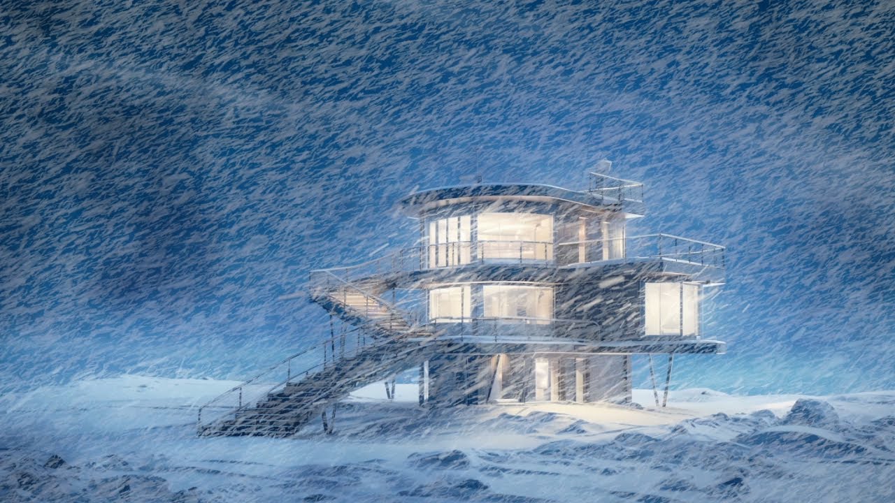 Fall Asleep Quickly With the Cold Winter Wind | Heavy Snowfall at Arctic Observatory