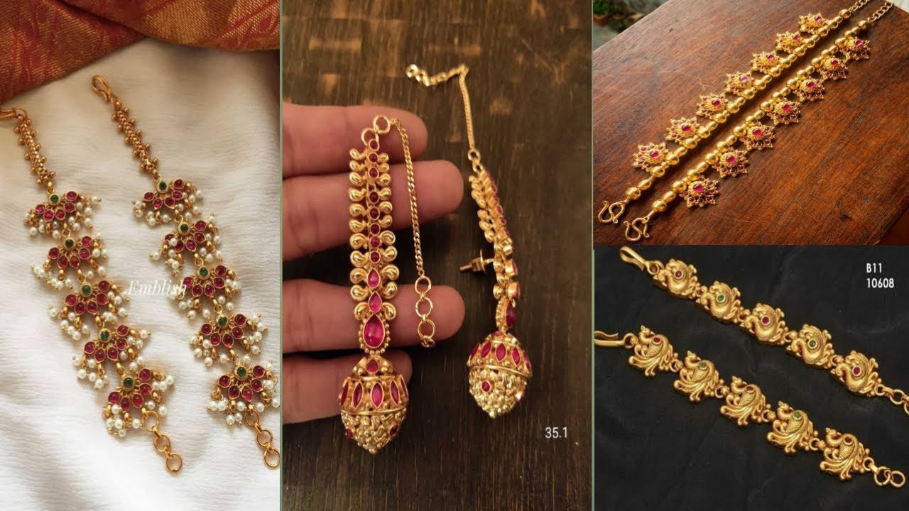 Gold ear chains|| #matilu #earchains ||new models chains