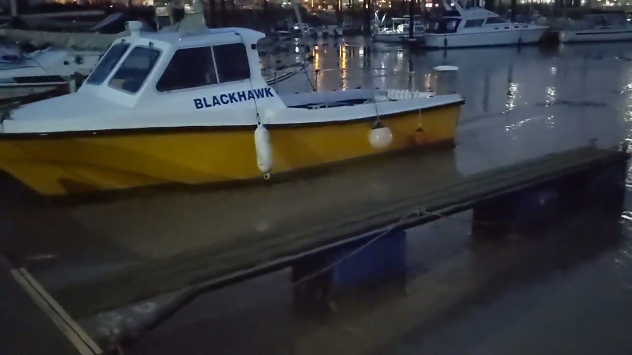 What happens when the tide goes out? A dry sailboat.