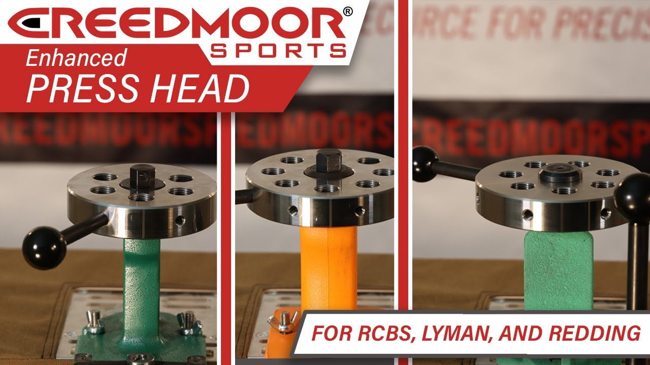 NEW! Creedmoor Sports Enhanced Press Heads for Redding, RCBS, and Lyman Turret Presses!