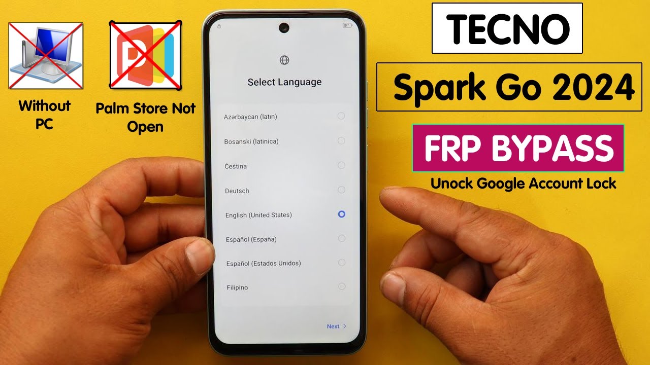 Tecno Spark Go 2024 (BG6) Frp Bypass/Unlock - Fix Palm Store Not Open/Settings Not Open - Without PC