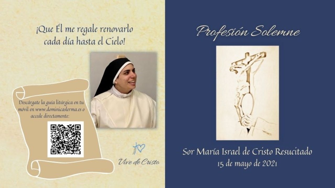 Profesión Solemne sor Mª Israel  Dominicas-Lerma