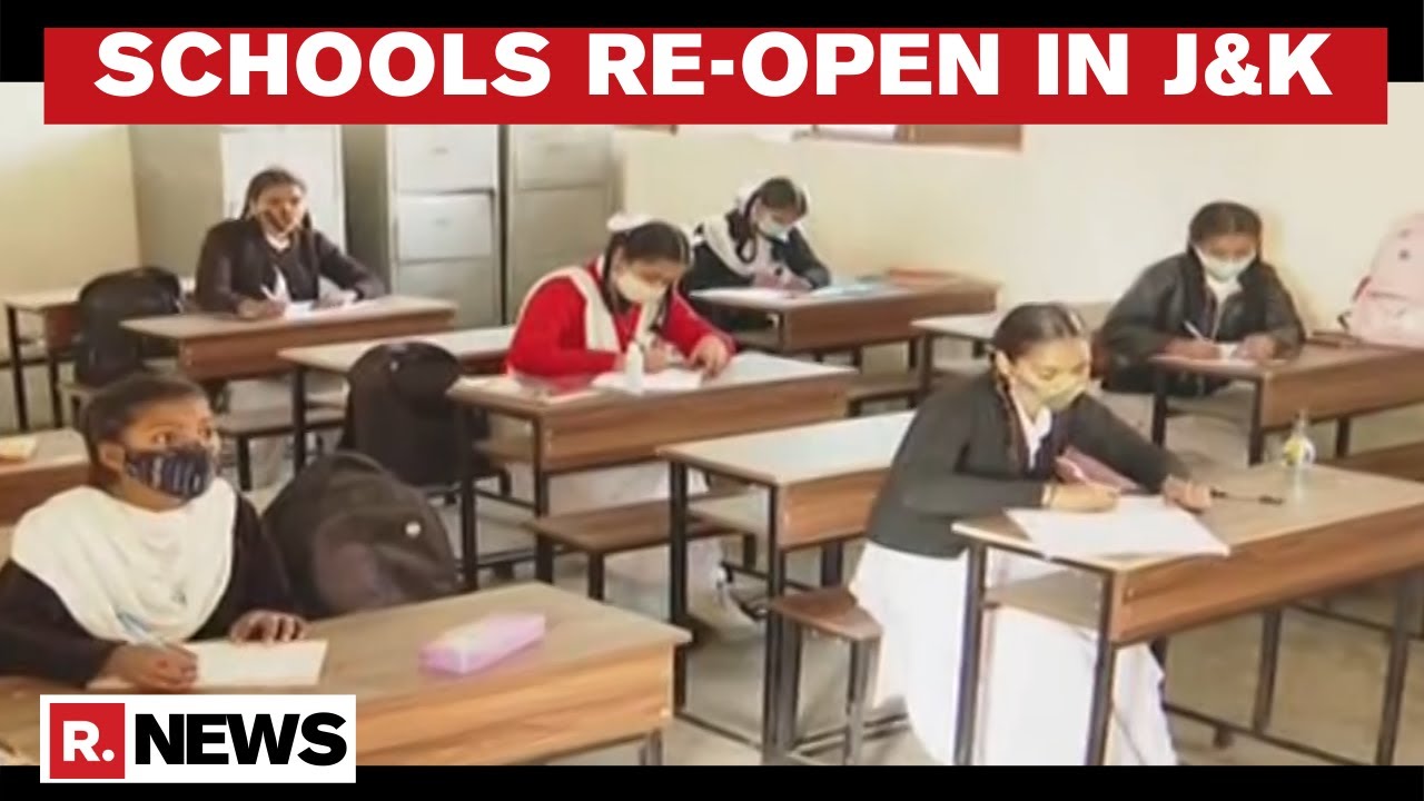 Schools Re-Open In J&K, COVID SOPs Strictly Followed