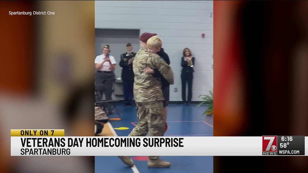 Army Major returns from deployment, surprises son at school