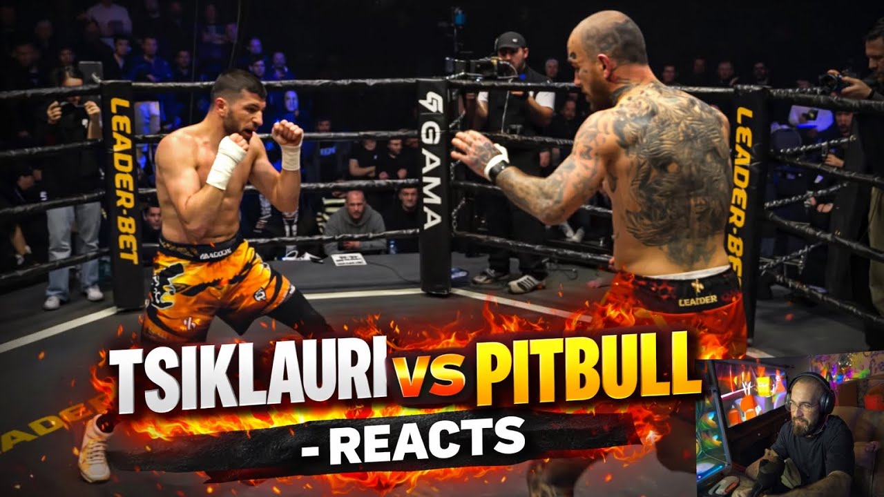 pitbull vs tsiklauri reacts 