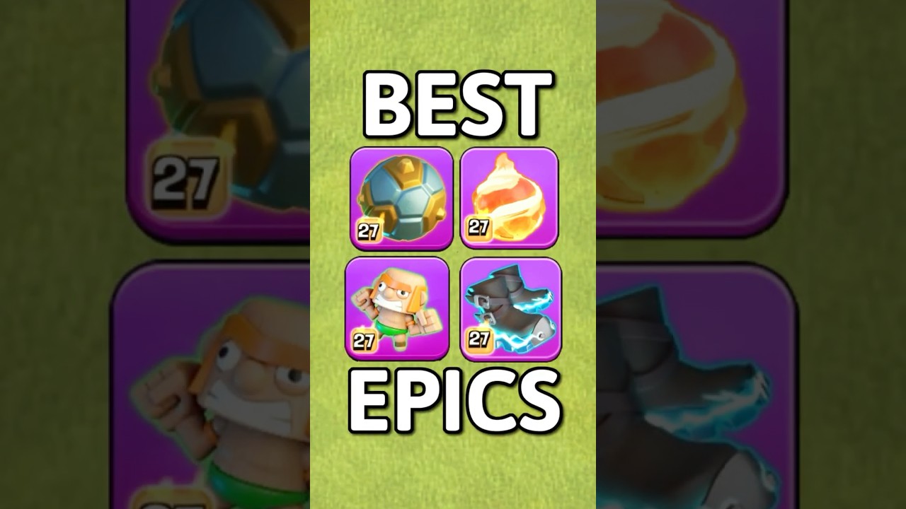 RANKING the 5 STRONGEST EPIC EQUIPMENT in Clash of Clans #heroequipment #coc