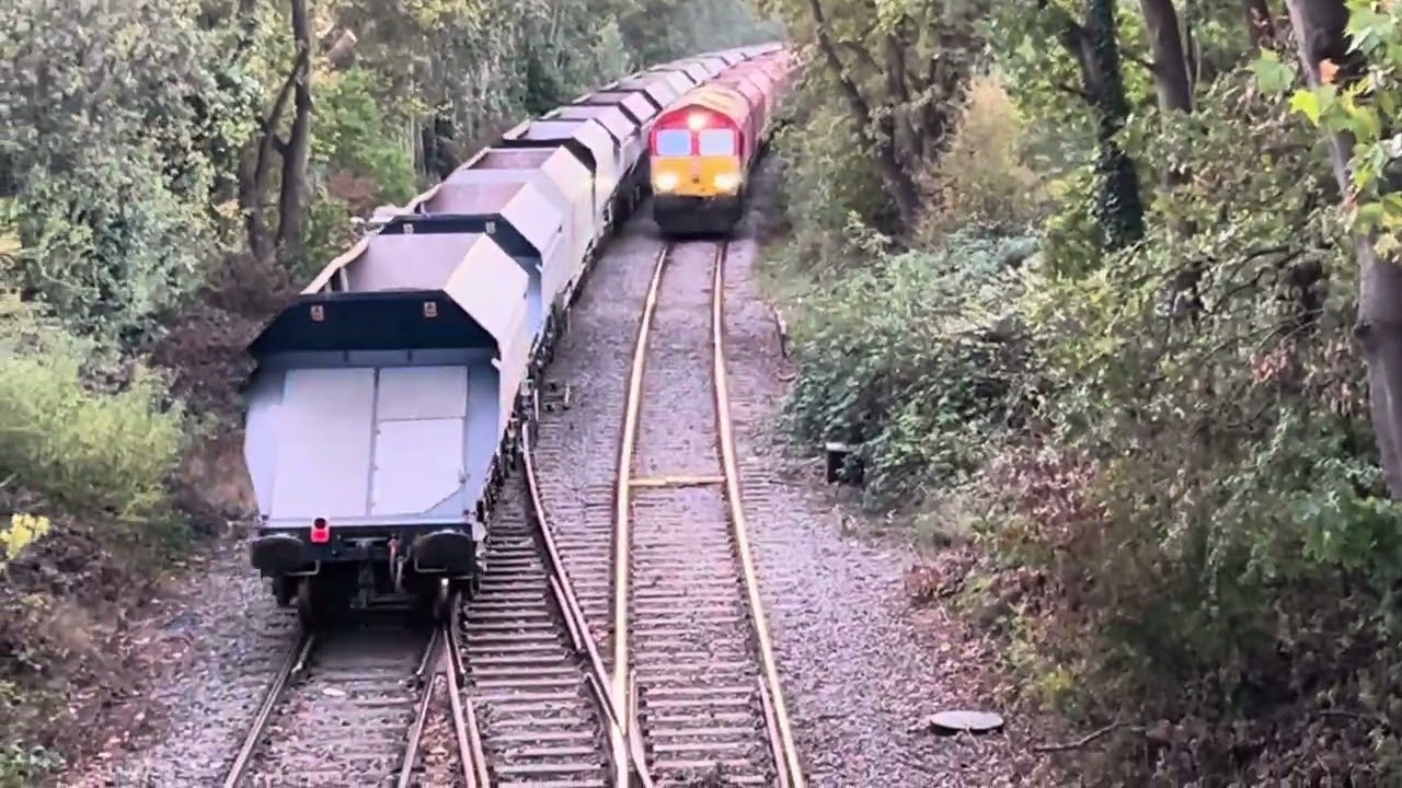 Two Class 66s at Dudding Hill Junction