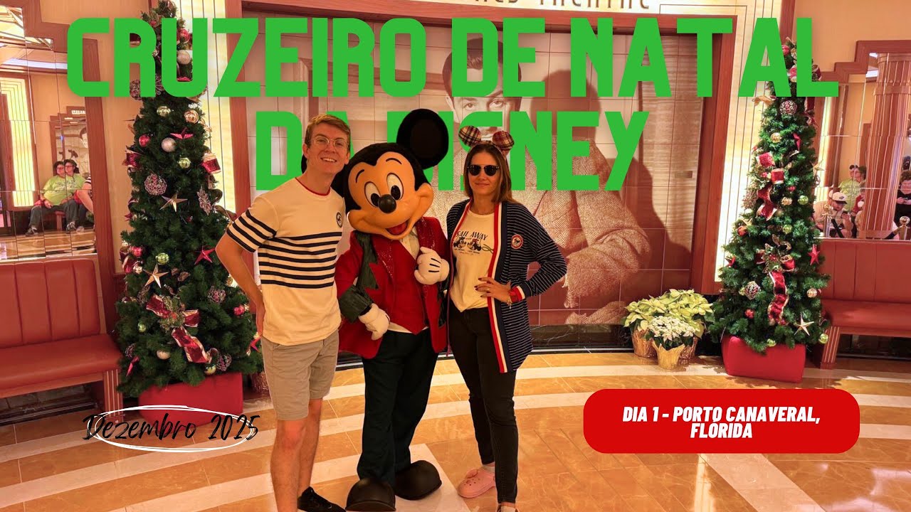Meu Primeiro Dia no Cruzeiro de Natal da Disney 🚢🎄 (Disney Fantasy)