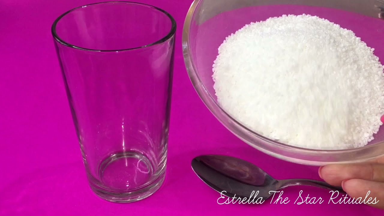 CORTA BRUJERIA, MALAS ENERGIAS con AGUA Y SAL 