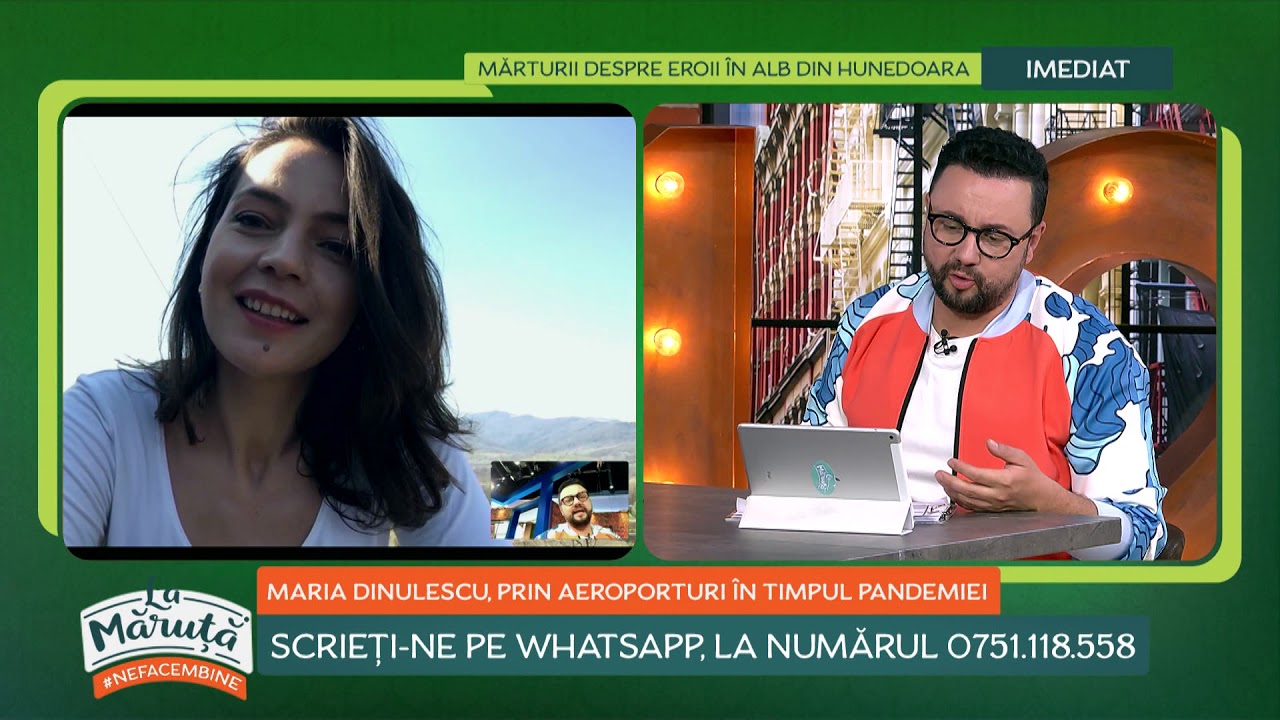 La Măruță: Maria Dinulescu, prin aeroporturi &icirc;n timpul pandemiei