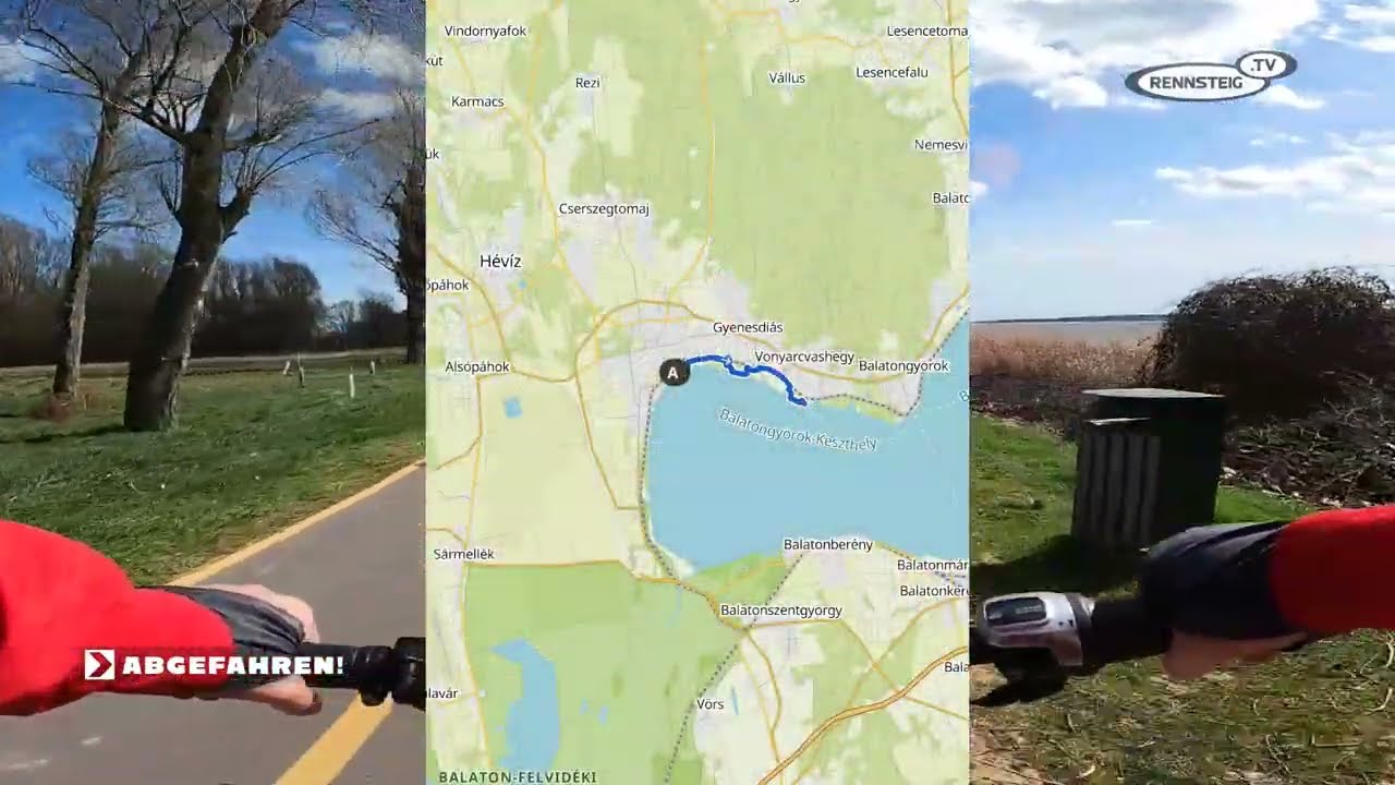 Abgefahren mit dem Rad am Balaton