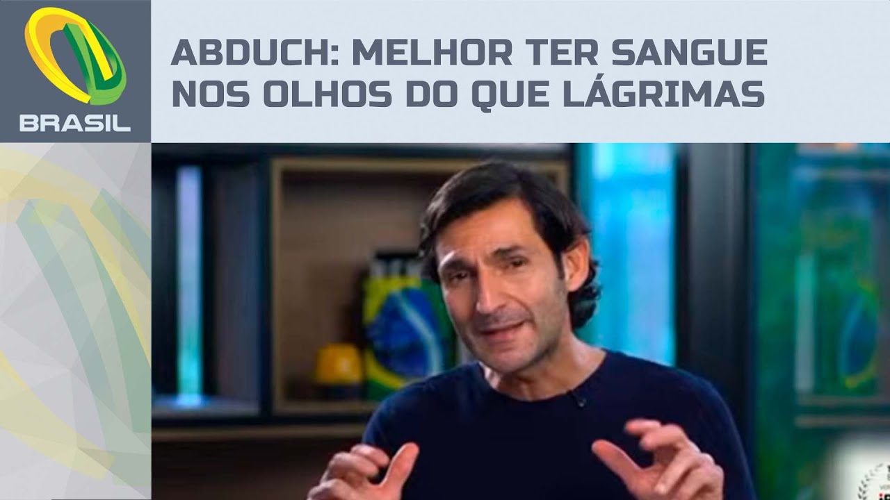 Tom&eacute; Abduch: &Eacute; melhor ter sange nos olhos do que l&aacute;grimas