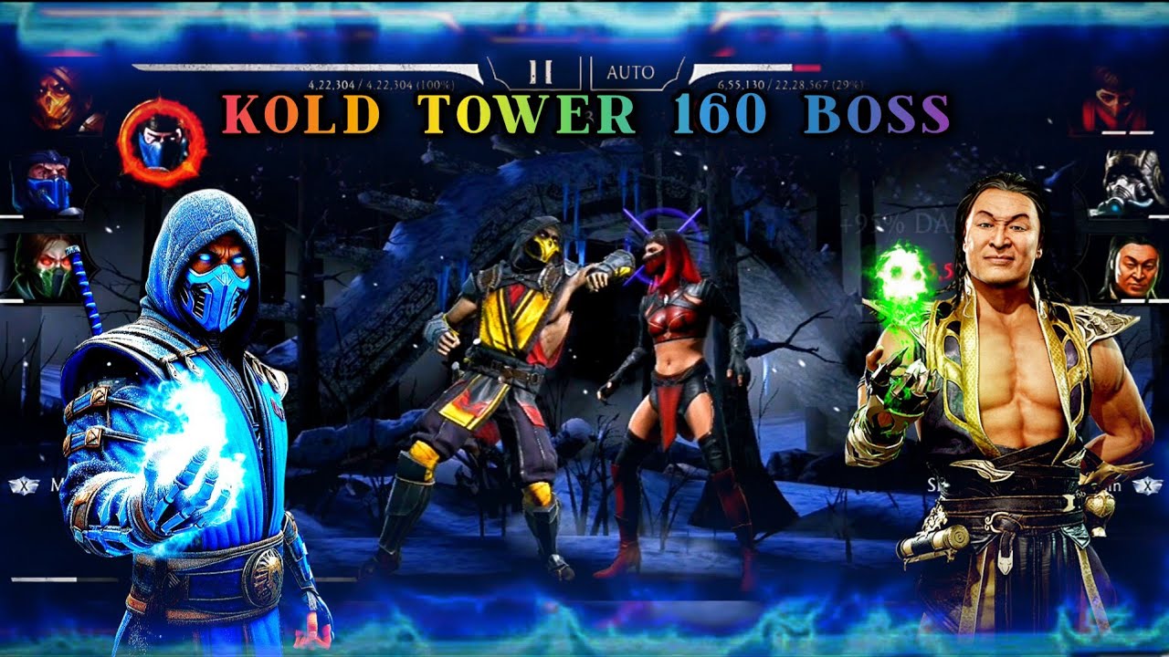 Mk Mobile, Kold Tower boss 160 Shang Tsung Mk11 hard for this Tower, mk11 Scorpion 🦂 kill 👿