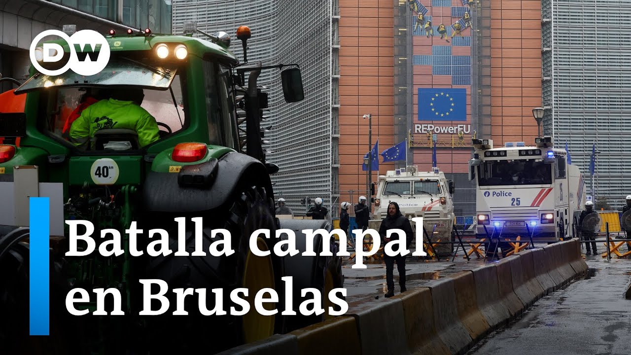 Protestas de agricultores paralizan el corazón de Europa