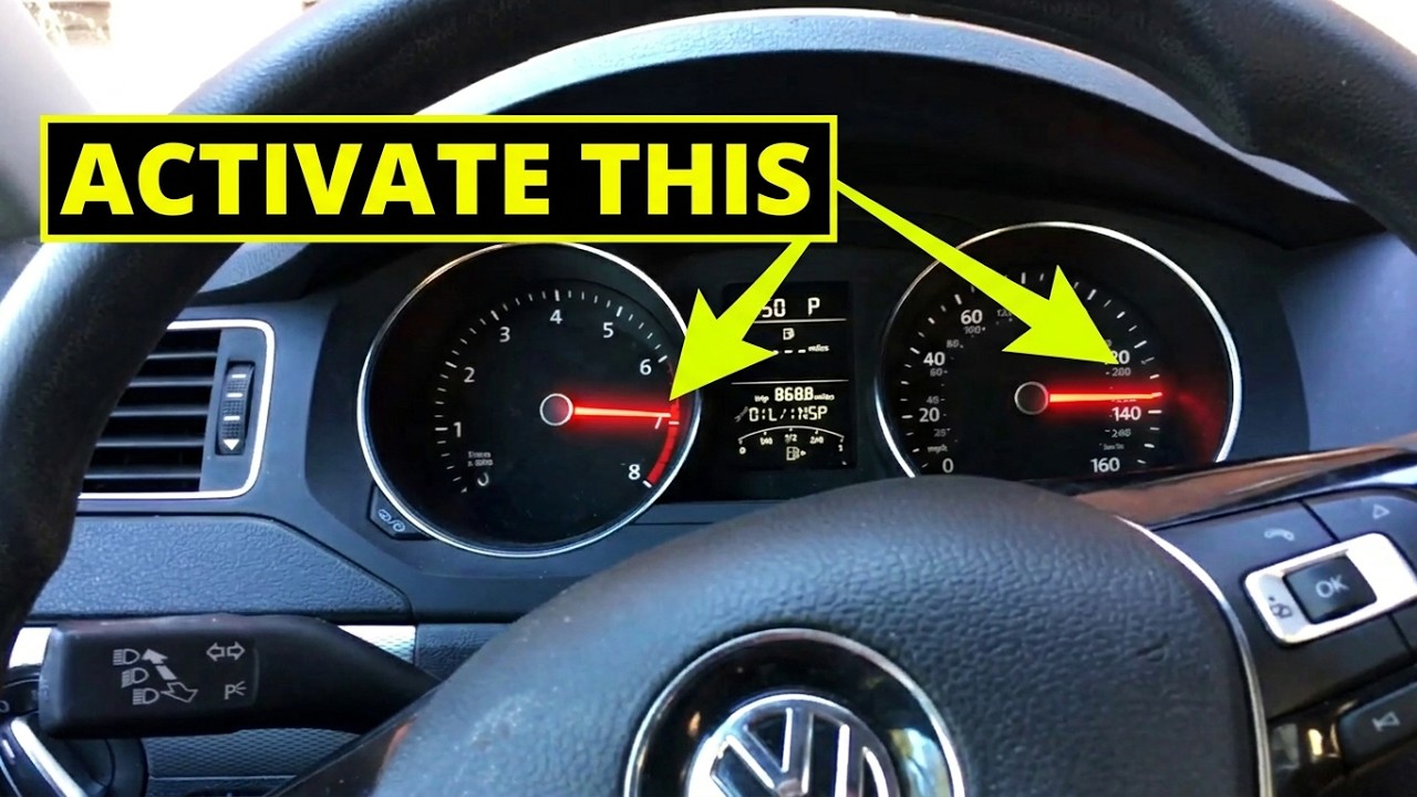VW Needle Sweep Indicator Celebration - VW Jetta Gauges Sweep