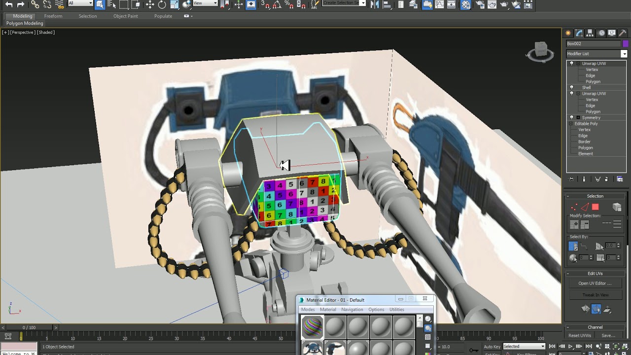 turret unwrap in 3ds max pt 1