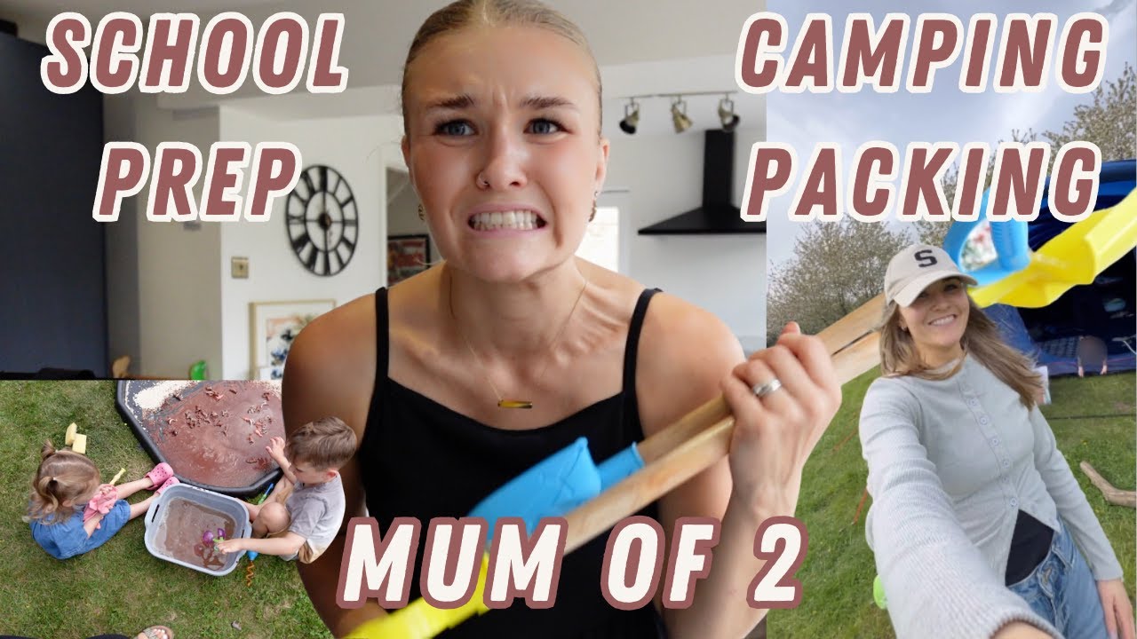4 Year Old School Prep + Packing for a Camping Trip with 2 Kids!