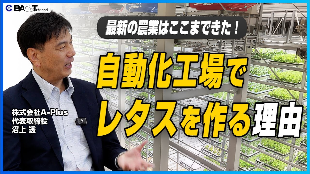 【最新鋭の植物工場】農業未経験の社長が完全自動レタス工場を始めた理由【A-Plus/経営者インタビュー】