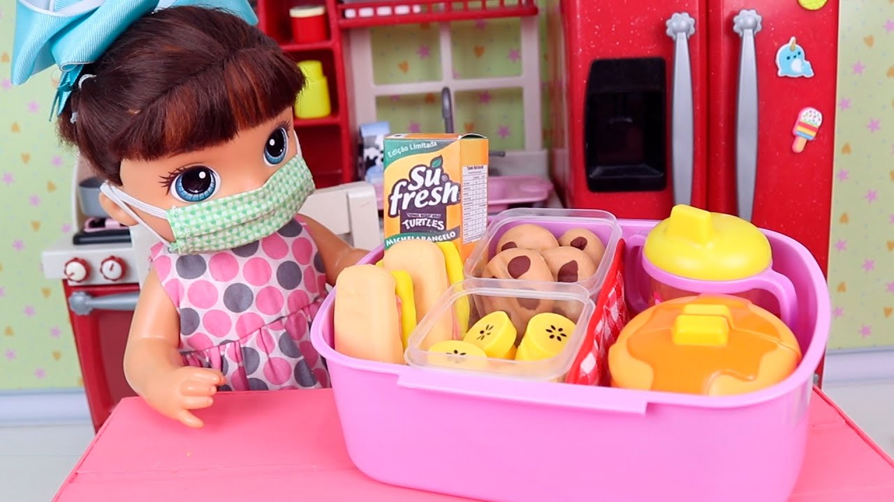 BABY ALIVE MONTA LANCHEIRA COM COOKIES E SANDUÍCHES!