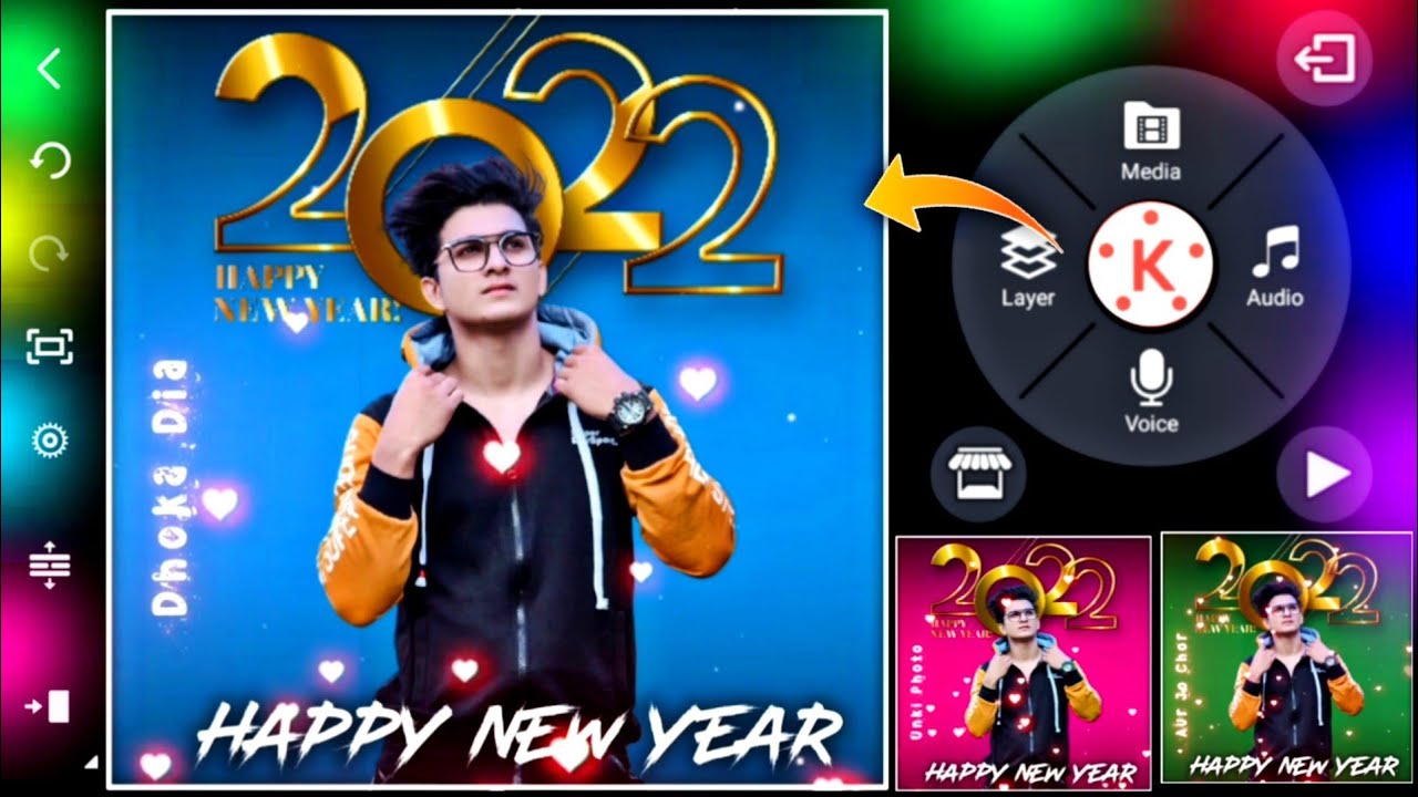 Happy New Year Video Editing 2022 | Happy New Year Ki Video Kaise Banaen