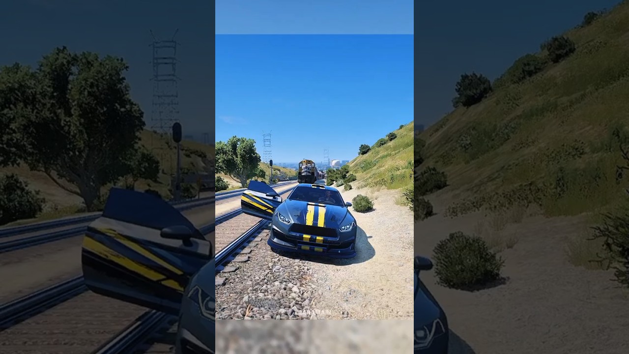 If a Train Hits a Car Door in GTA Game