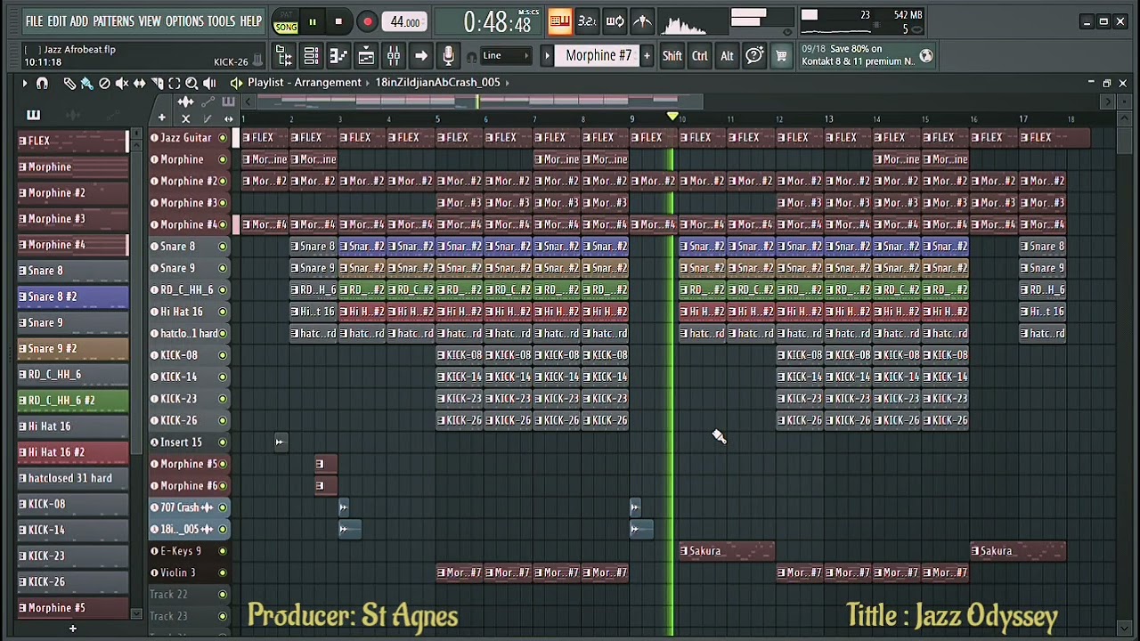Tittle : Jazz Odyssey.  Producer : St Agnes.    #afrobeat #afrobeatinstrumental 
