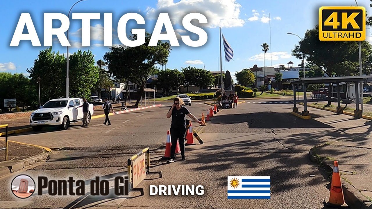 ARTIGAS 4K [desde la FRONTERA con BRASIL] Toda la tranquilidad de sus calles  #driving 2024 -URUGUAY