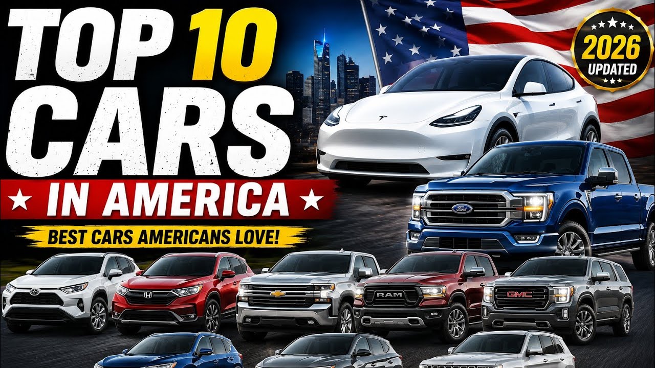 Top 10 Most Popular Cars in America 🇺🇸 (2026) | Top 10 Cars Every American Wants to Own