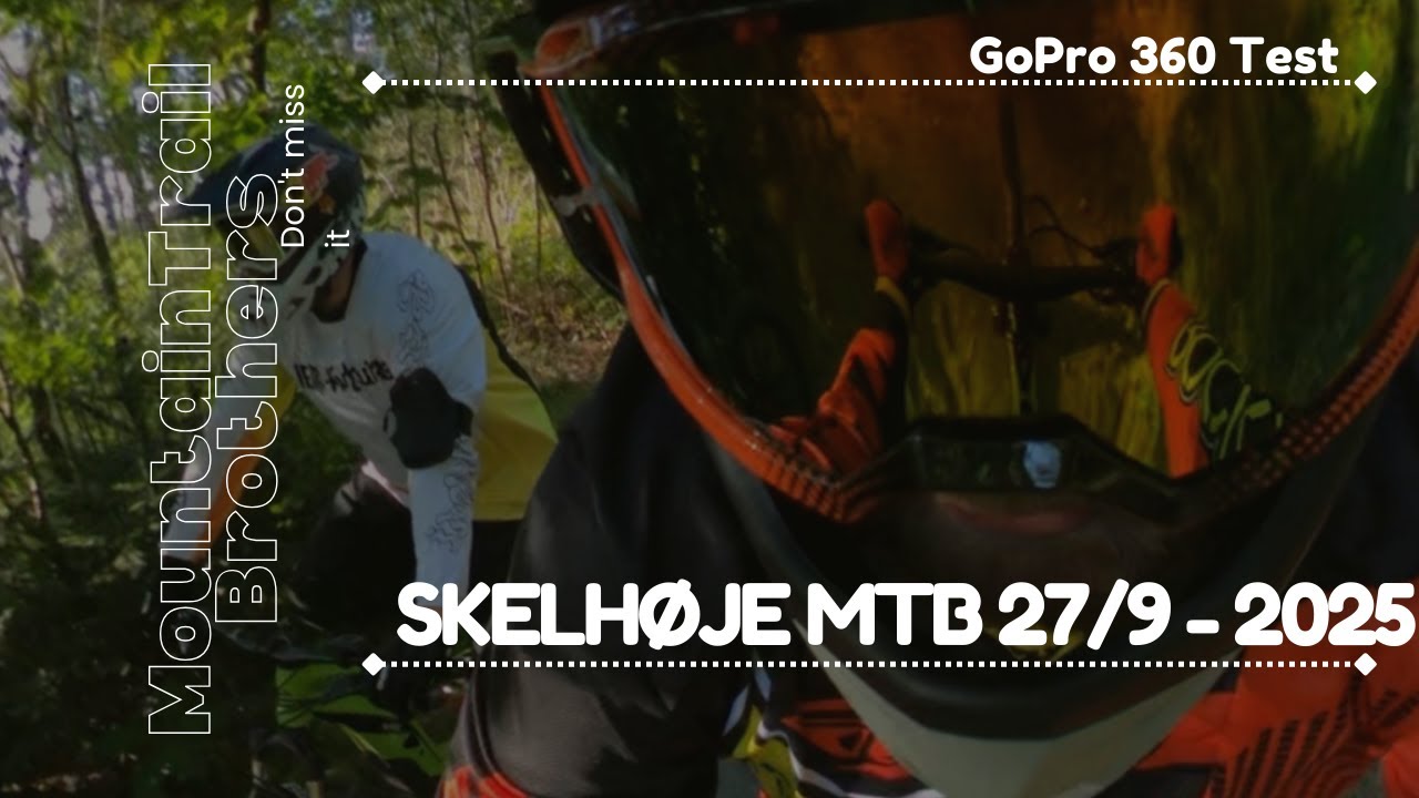 Skelhøje MTB Spor Blå, Rød & Sort + GoPro MAX 360 Test