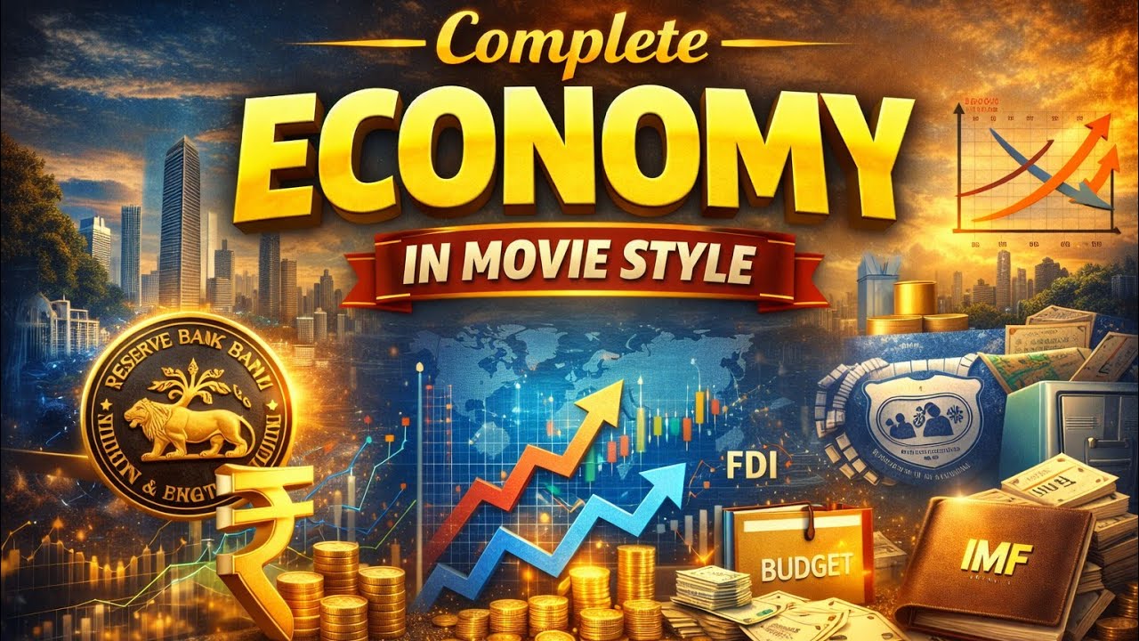 Complete Economy in 3 Hours part 1 | Full Indian Economy Movie Style | UPSC 2026 Preparation 🚀