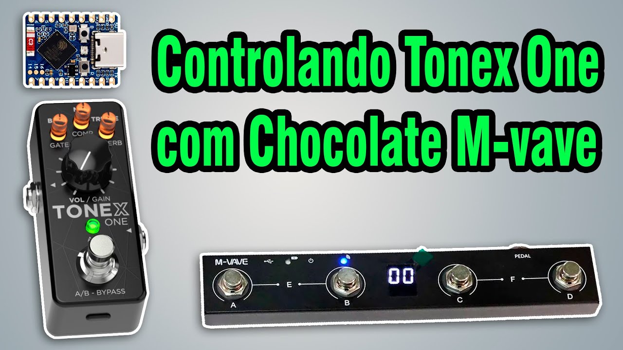 Tonex One Midi Controller com Chocolate M-vave.