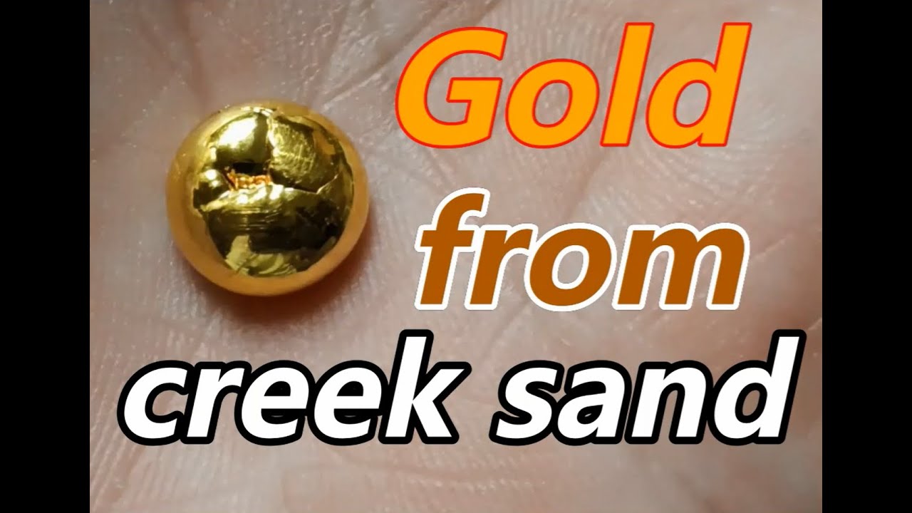 Prospecting⛏ and extraction of microscopic gold from creek sand with acids 🧪