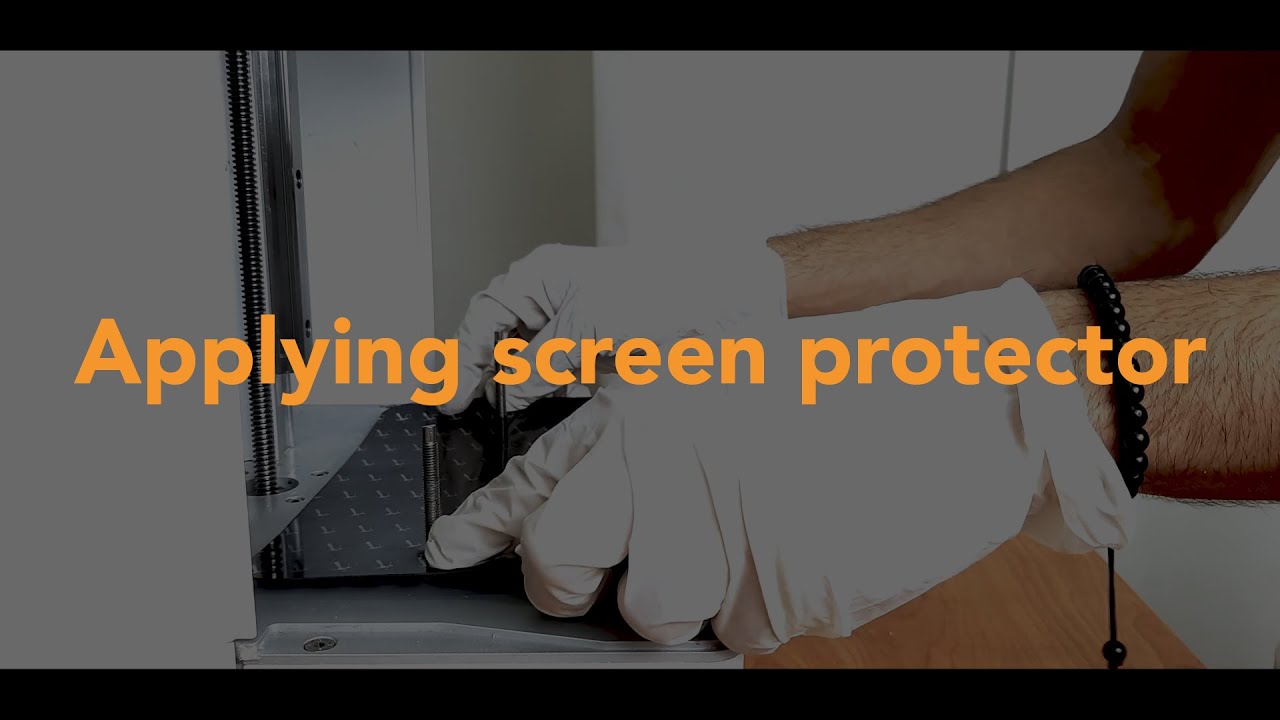 Applying screen protector for Microdent 3D printer | Mogassam 3D