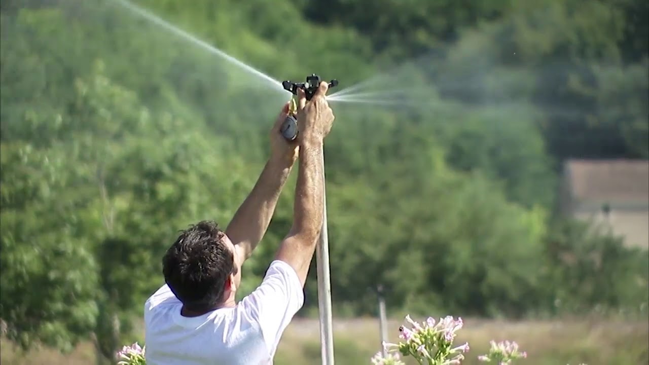 Réglage d'une couverture intégrale d'irrigation