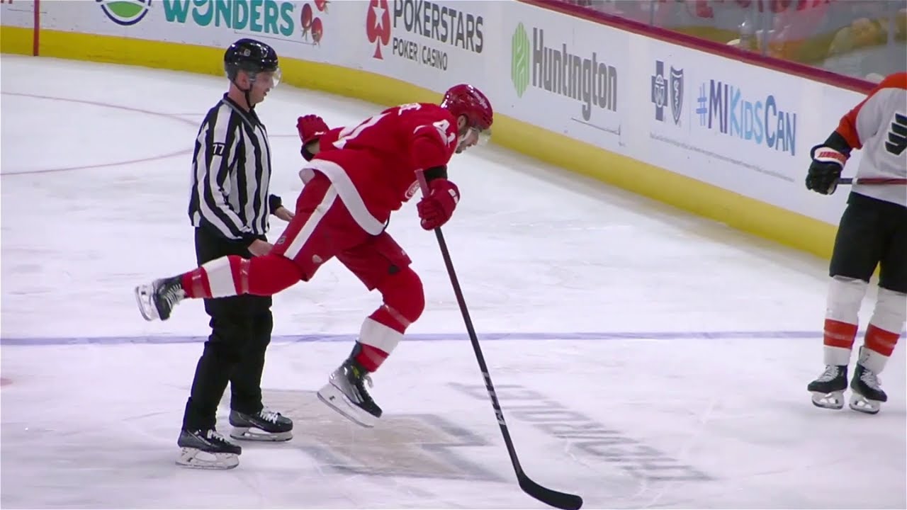 Shayne Gotisbehere got an extra two for his dive impression