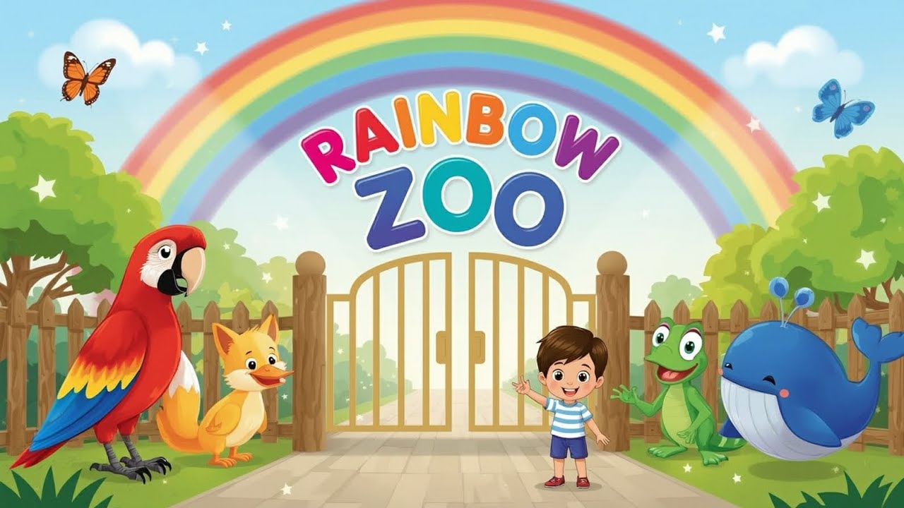 Rainbow Zoo - New Poem | Poem for Kids | 2025