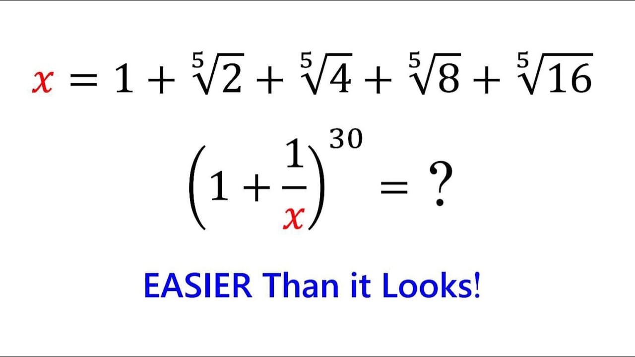 Can You Evaluate (1 + 1/x)³⁰? Most Students Miss the Pattern!