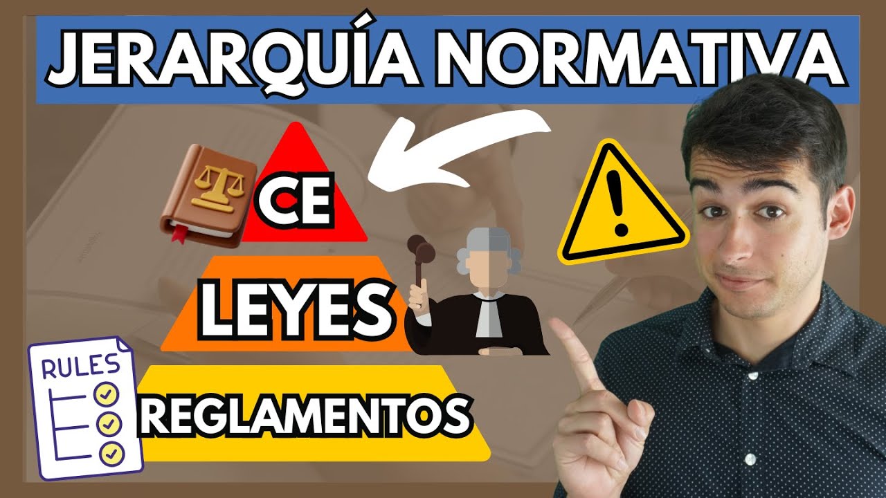 🔵 LA JERARQUÍA NORMATIVA ESPAÑOLA: Apréndela en 3 Sencillos Pasos【Con EJEMPLOS】