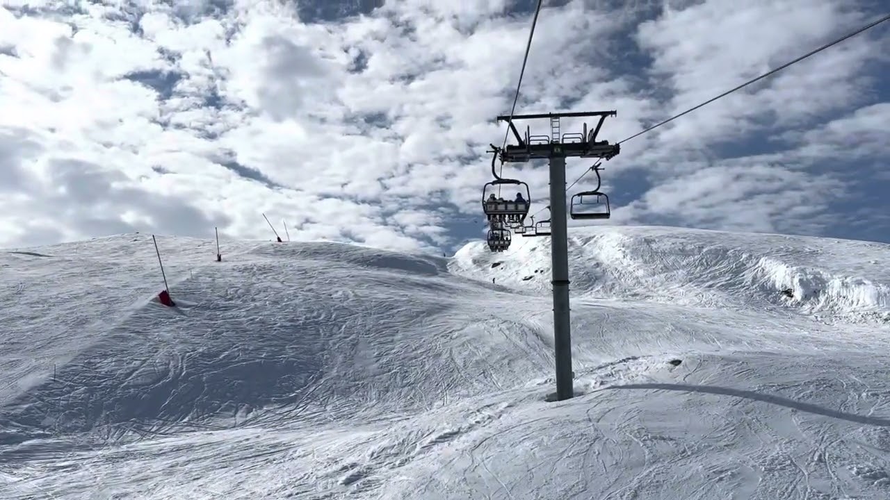 Sirdal ski center chairlift view