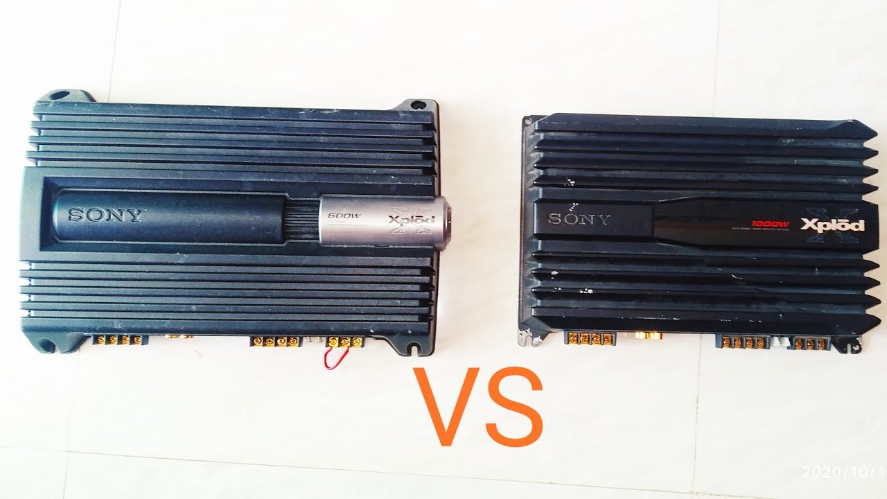 Sony 600 watt VS sony 1000 watt Amplifier | inside view