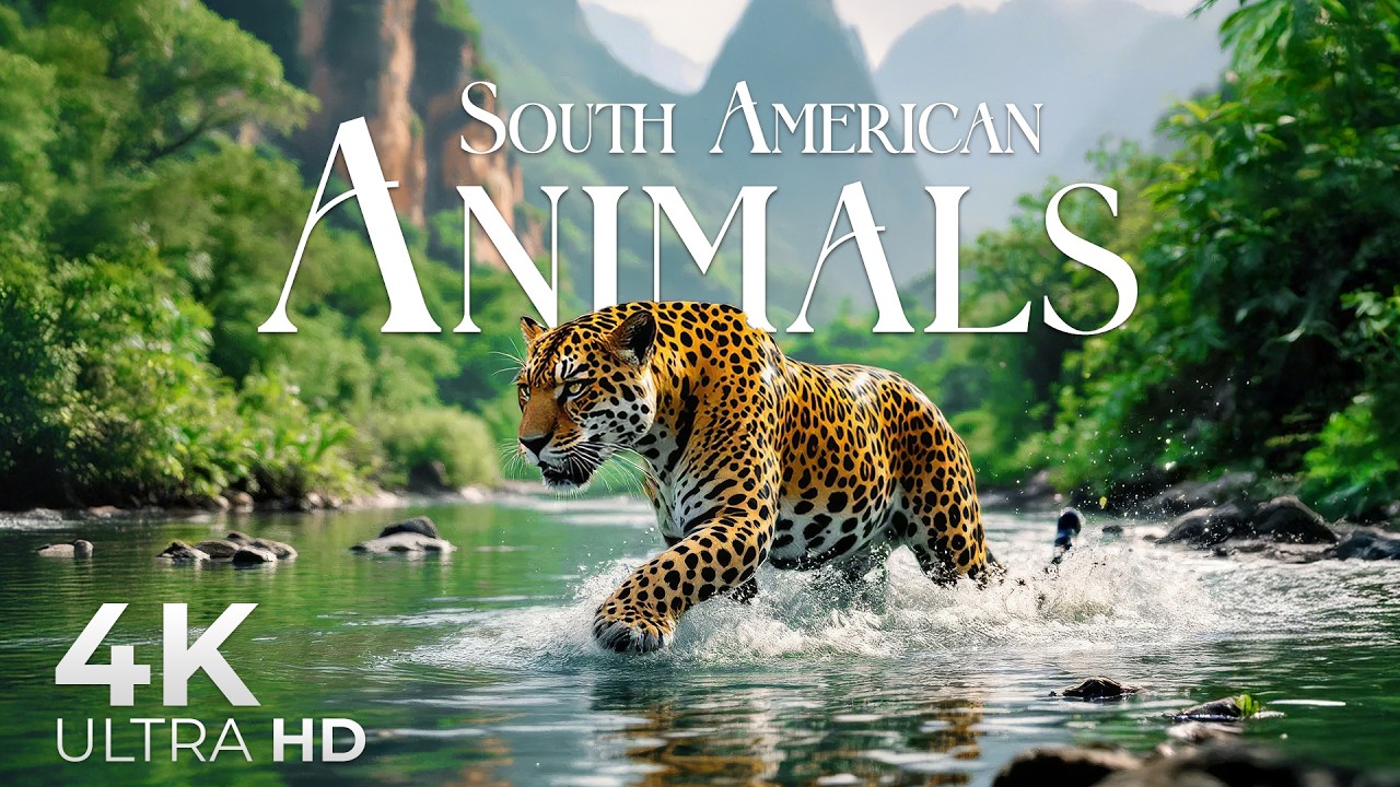 South America Animals 4K &bull; Untamed Wildlife Relaxation Film with Deep Calming Music | 4K Ultra HD