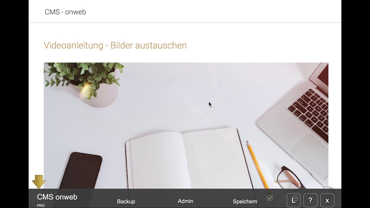 CMS onweb - Videoanleitung - Bilder austauschen