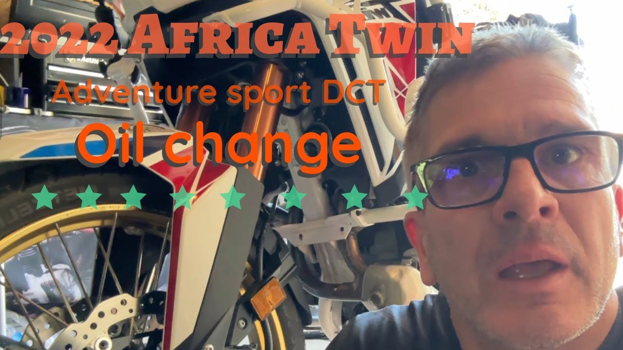 Замена масла на 8000 км пробега, Africa Twin Adventure Sport 2022 года.