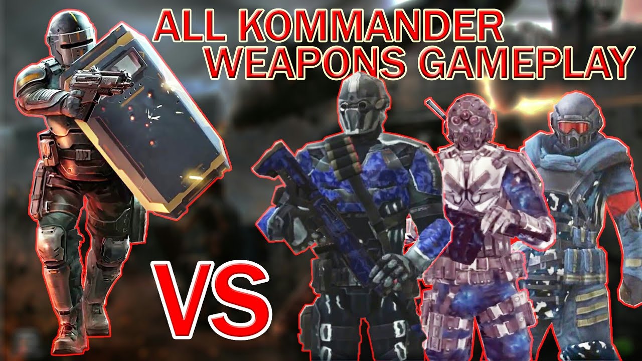 TESTING KOMMANDER ALL GUNS vs PARAGON,KEMONO,ONI,NOVA GAMEPLAY, TESTING ALL KOMMANDER GUNS