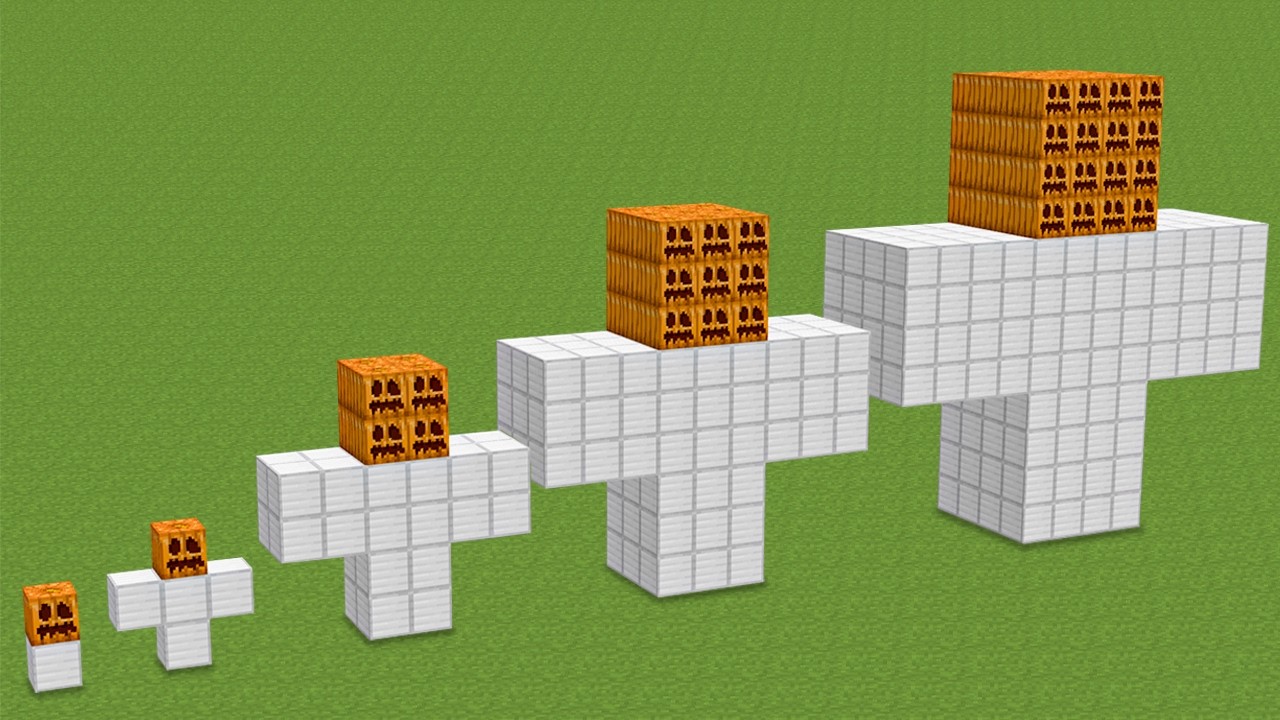 ALL IRON GOLEM PHASES in Minecraft ! (part 2)