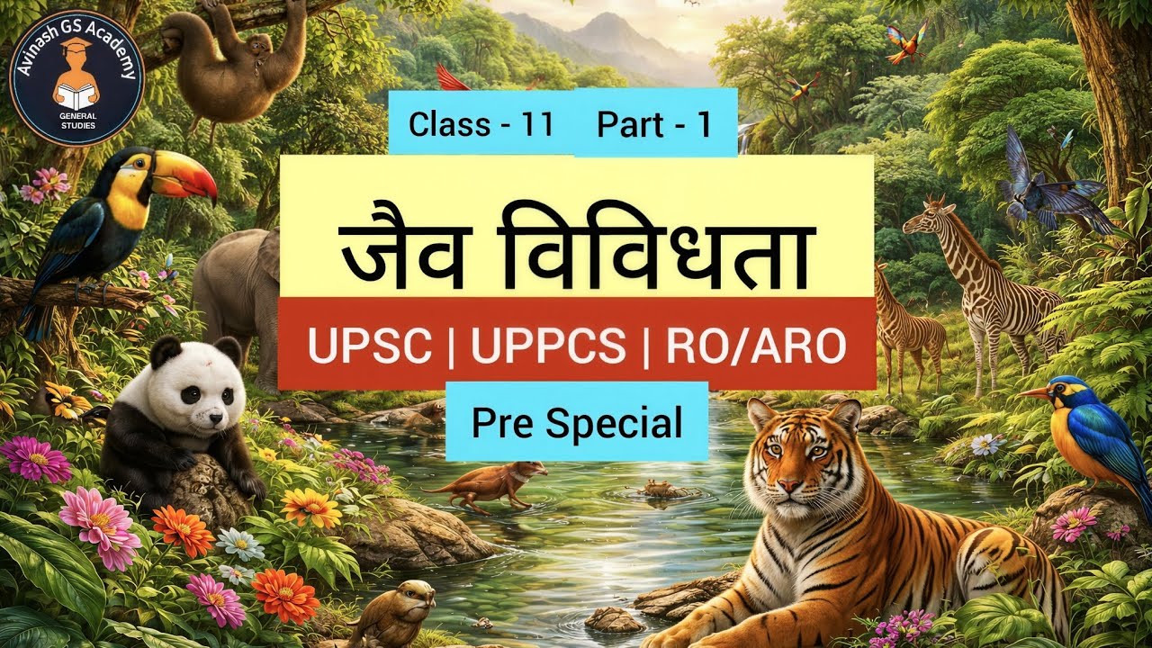 🌿 Biodiversity जैव विविधता | Species Richness, Evenness, Alpha Beta Gamma | pre 2026 | UPSC | UPPCS 